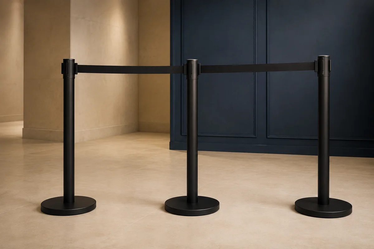 Black Belt Stanchions rental equipment
