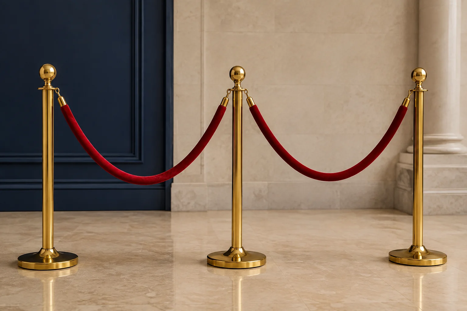 Gold Rope Stanchions rental equipment